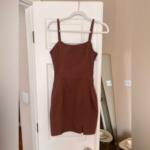 H&M Brown Zip Up Dress